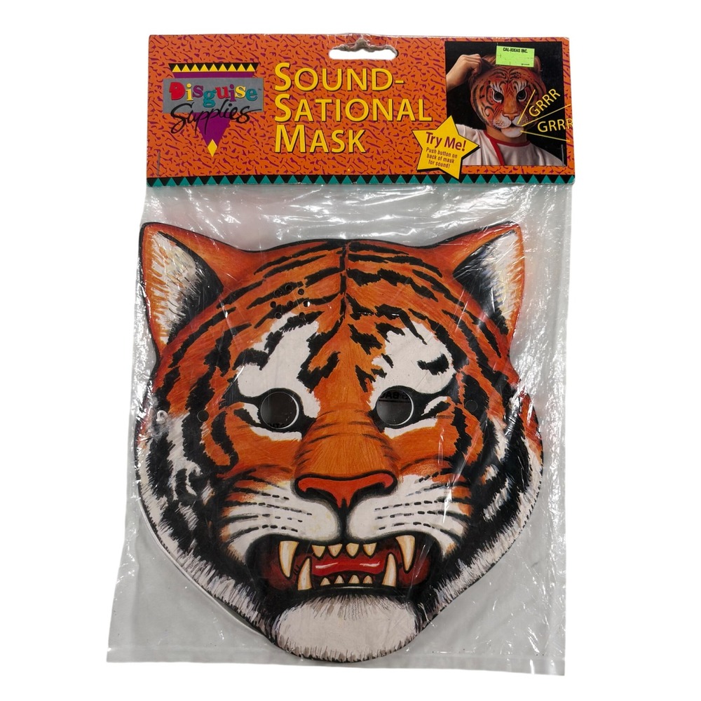 Vintage 1995 Disguise Supplies Sound-Sational Tiger Mask Sound Effect 14051-14
